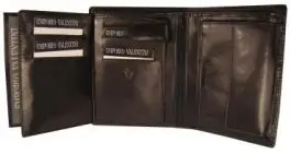 Novčanik kožni unisex VALENTINI 563475 crni