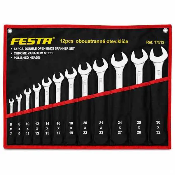 Set viljuškastih ključeva 6-32mm (12kom) FESTA