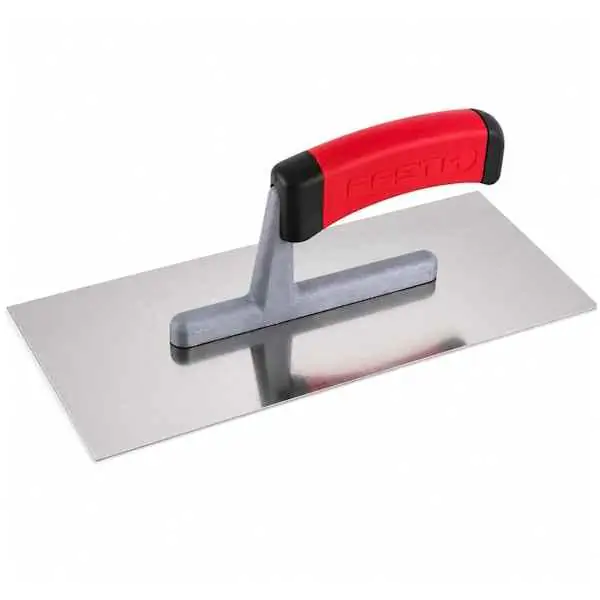 Gleterica čelična glatka sa gumenom drškom 280x130mm FESTA