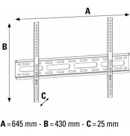 Zidni nosač za LCD fix 37" - 65" HAMA