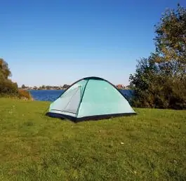 Šator za dve osobe sa ventilacionim otvorom 140x205x105 cm plava