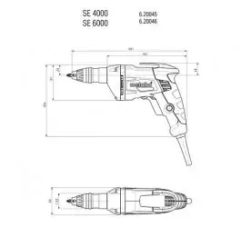 Električna šrafilica 400W SE 4000 METABO