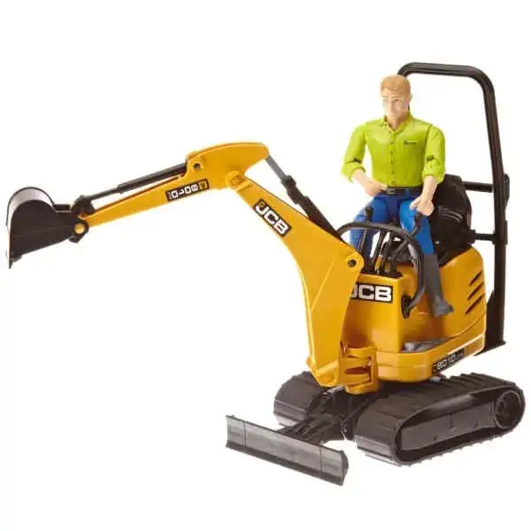 Rovokopač JCB mikro Excavator 8010 CTS sa figurom BRUDER