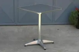 Sto aluminijumski sa prohromskom pločom  60cm x 60cm