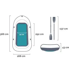 Čamac "Excursion 5" 366x168x43 cm INTEX 68325