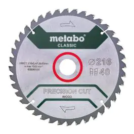 List za kružnu testeru 216mm 40z Precision cut Classic METABO