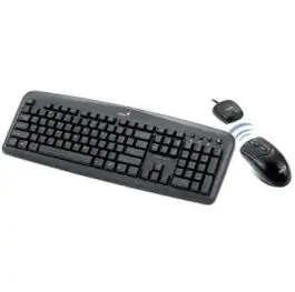 Set tastatura i miš Bežične TwinTouch 600  USB Black SER Genius