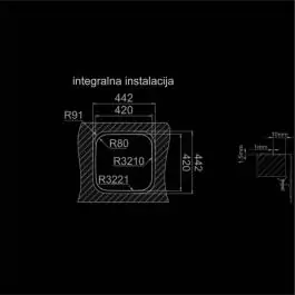 Sudopera RODI-BAHIA SJAJ 400x400-B-115-podgradn RODI
