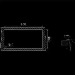 Sudopera RODI-OKIO LINE 100 FLAT MAT 1000x500- RODI