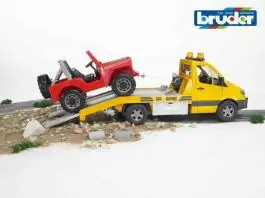 Kamion Mercedes Benz Sprinter transporter sa džipom BRUDER