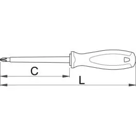 Odvijač VDE TBI krstasti PZ0 - 623VDETBI Unior