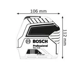 Linijski laserski nivelator GLL 2-10 Professional Bosch