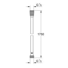 Tuš crevo Silverflex 1750mm Grohe