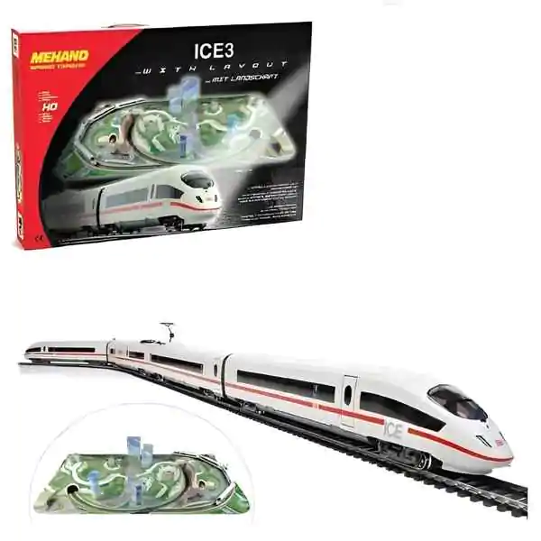 Voz ICE3 sa maketom i prugom T737 MEHANO