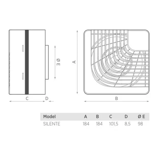 Centrifugalni ventilator SILENTE OERRE