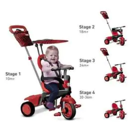 Tricikl za decu Vanilla 4u1. Red SMART TRIKE