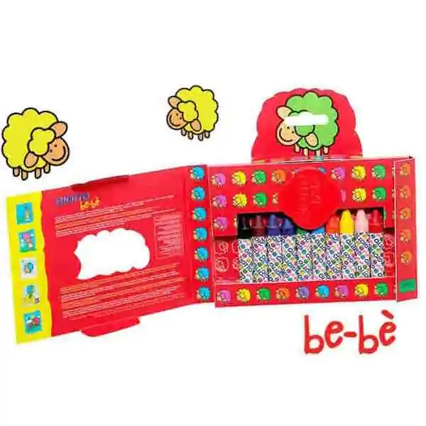 Voštane boje 10boja+rezač Giotto be-be Fila 4643 blister