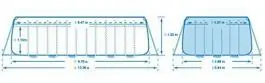 Bazen sa peščanom pumpom 9.75 x 4.88 x 1.32 Ultra Frame Intex