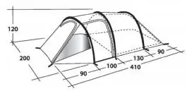 Šator za 3 osobe EARTH 3 Outwell