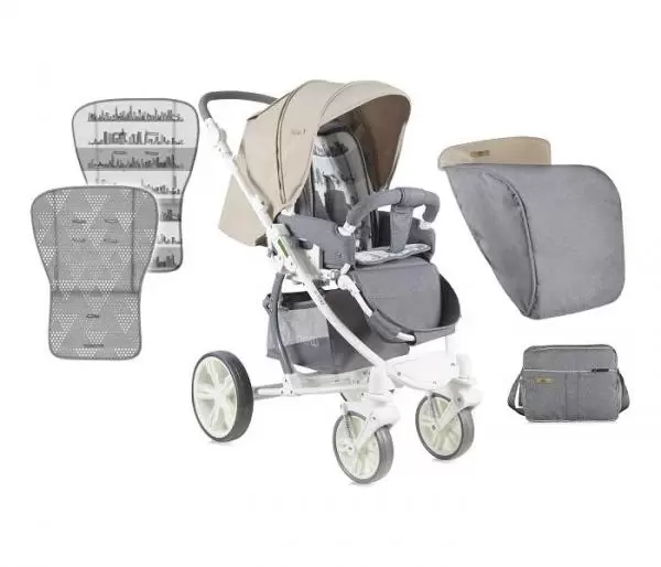 Kolica S-700 Grey & Beige Cities BERTONI