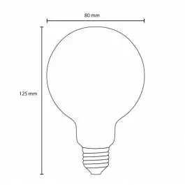 LED filament sijalica dimabilna toplo bela 6W LS-G80FDA-WW-E27/6 PROSTO