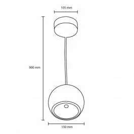 Viseća LED lampa 15W LVL11230-15/DL PROSTO