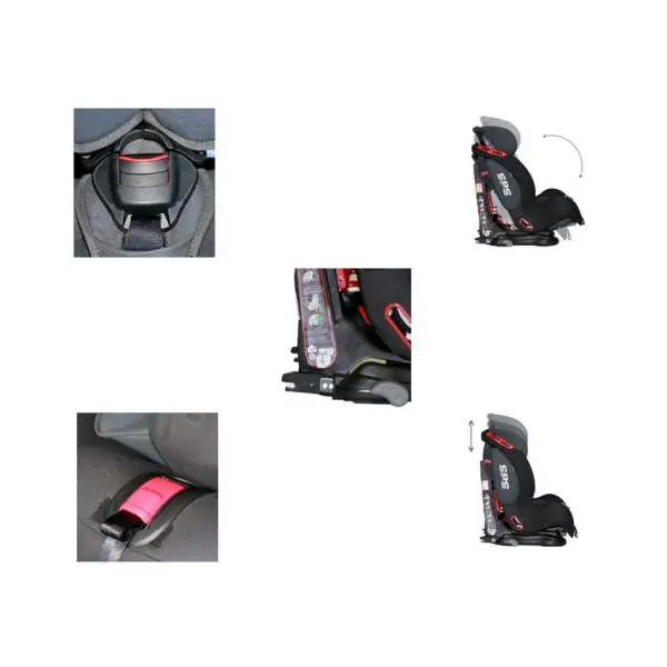 Auto sedište za decu Titan SPS Isofix Black 9-36kg BERTONI