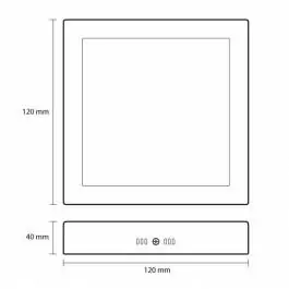 LED panel nadgradna lampa 6W toplo bela LNP-P-6/WW PROSTO