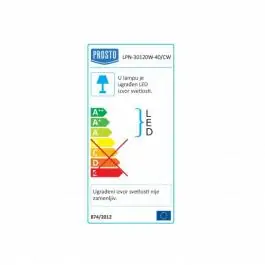 Nadgradni LED panel 38.4W hladno beli LPN-30120W-40/CW Prostop