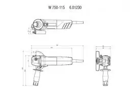 Ugaona brusilica W 750-115 Metabo