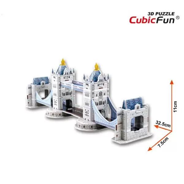 3D Puzzle Tower Bridge London 41 x 10 x 16 cm P173 CUBICFUN