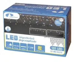 LED svetleća mreža 3x0.4 m + 1.8m 101 lampica hladno bela