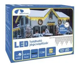 LED mreža ledenica 101 kom sa mogućnošću proširenja 3x0.4m + 1.8m toplo bela