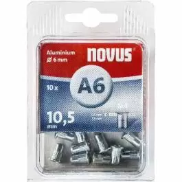 Zakivne navrtke 10kom AL M4x10.5 Novus