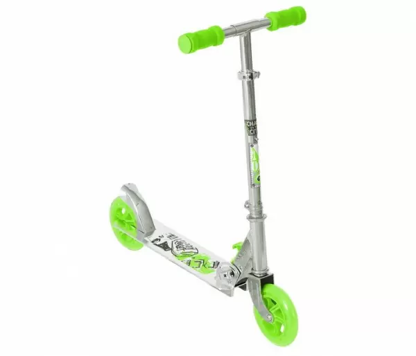 Trotinet aluminijum PW-704 zeleno beli Veći ABEC5 ACTION