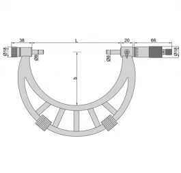 Mikrometar za spoljno merenje 300-400mm INSIZE