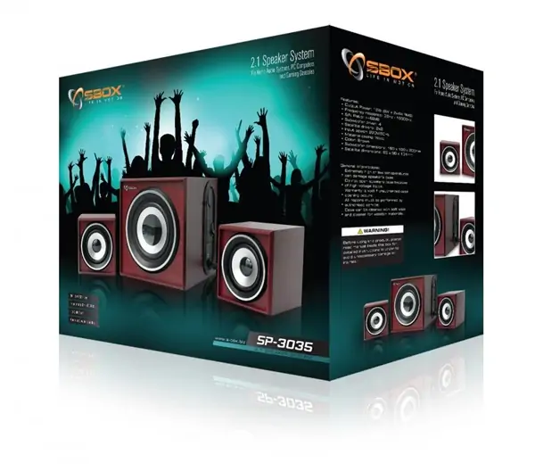 Zvučnici USB 2.1 stereo SP3035 SBox