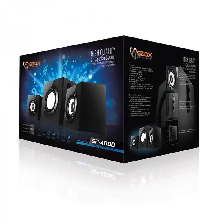 Zvučnici USB 2.1 Stereo SP4000 SBox