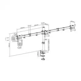 Stoni nosač za 3 monitora LCD 352/3 13"-27" SBox