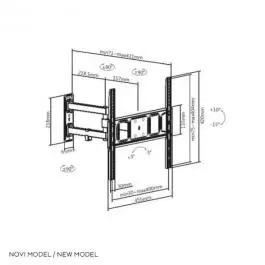 Zidni nosač PLB 3644 za LCD Ekrane 32"-55" SBox