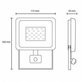 LED reflektor sa PIR senzorom 10W PROSTO