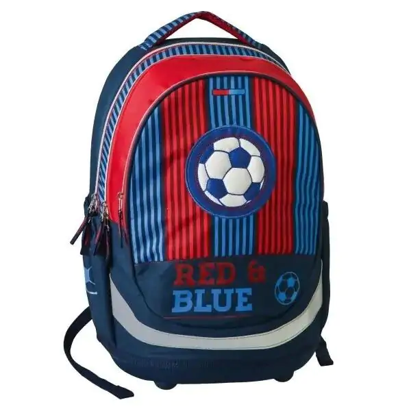 Ranac za decu red&blue football Sazio