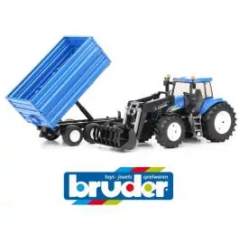 Traktor New Holland T8040 sa prikolicom Bruder