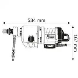 Bušilica za bušenje dijamantskim krunama GDB 350 WE Professional Bosch