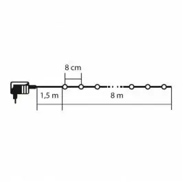 Lampice za jelku sa 100 višebojnih LED dioda KII100B/M HOME