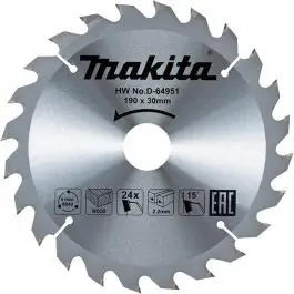 List cirkulara za drvo 190x40zx30 D-64973 Makita