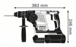 Akumulatorski elektro-pneumatski čekić za bušenje SDS-plus GBH 36 V-LI Plus Solo Professional Bosch