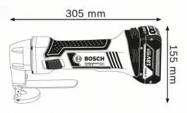 Akumulatorske makaze za lim GSC 18V-16 Professional Solo Bosch