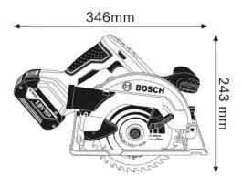 Akumulatorska kružna testera GKS 18V-57 Professional Solo Bosch