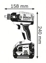 Akumulatorski rotacioni udarni odvrtač GDX 18 V-EC Professional Solo Bosch